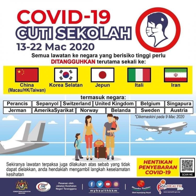 COVID-19: Sila Rancang Aktiviti Cuti Sekolah Anak-anak Anda
