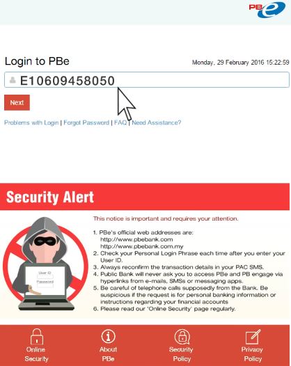 Cara Daftar Perbankan Online Public Bank. Panduan Lengkap Dengan Gambar