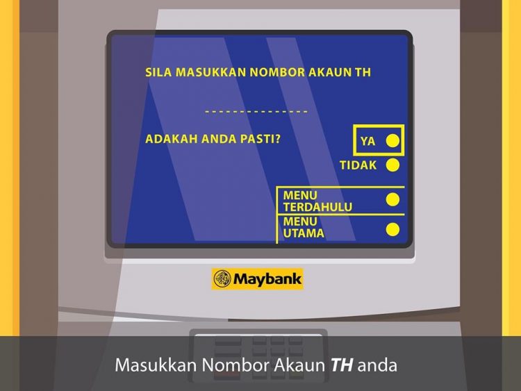 Cara Mudah Hubungkan Kad ATM Maybank Ke Akaun Tabung Haji (TH)