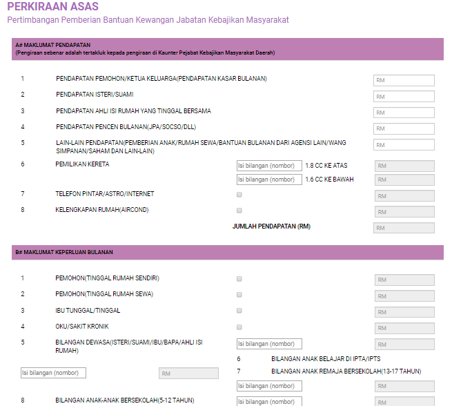Bantuan JKM 2020. Daftar & Semak Status Pembayaran Online