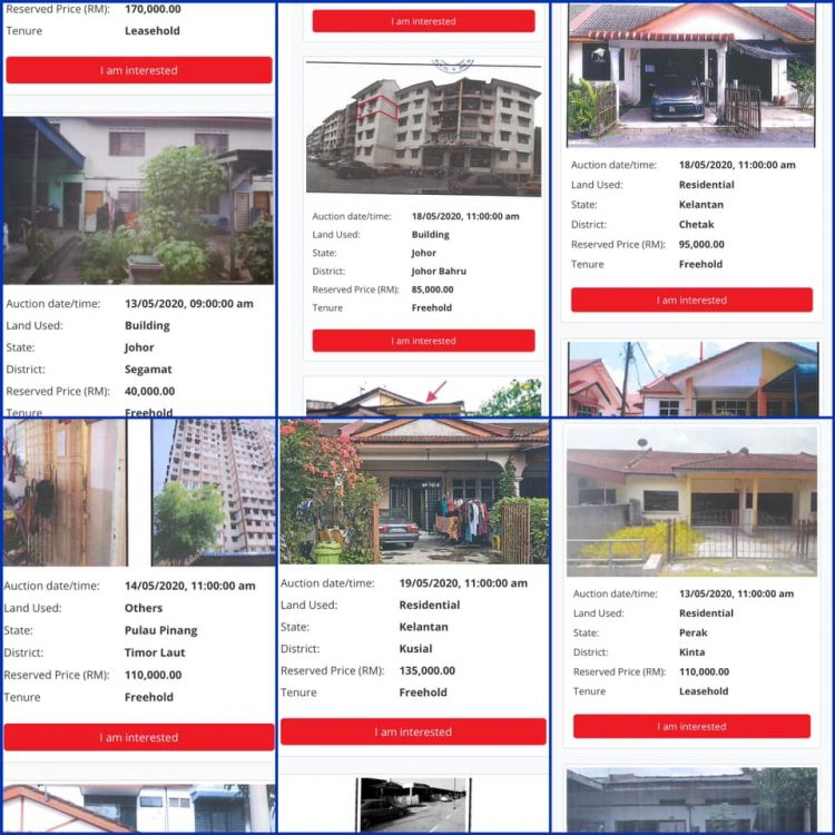 Senarai Rumah Auction Online
