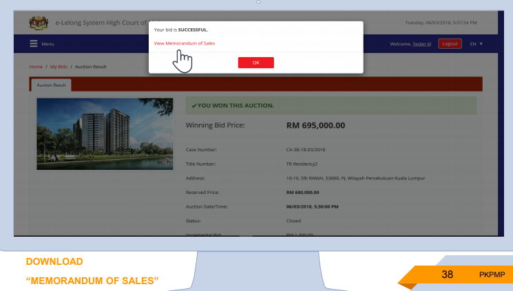 Rumah Lelong dan Bida Rumah Lelong Online