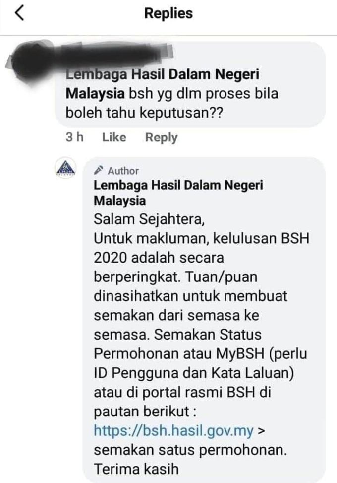 Status Permohonan BSH 2020 'Dalam Proses'? Ini Maksud Yang Perlu Anda Tahu