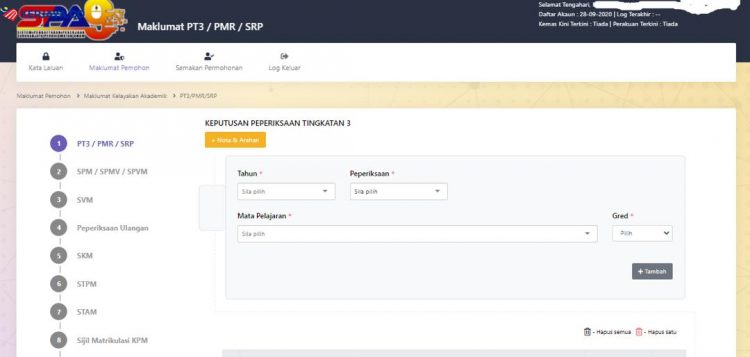 Dah Ada Akaun SPA8i, Ini Cara Daftar SPA9 Untuk Dapatkan ID Baru