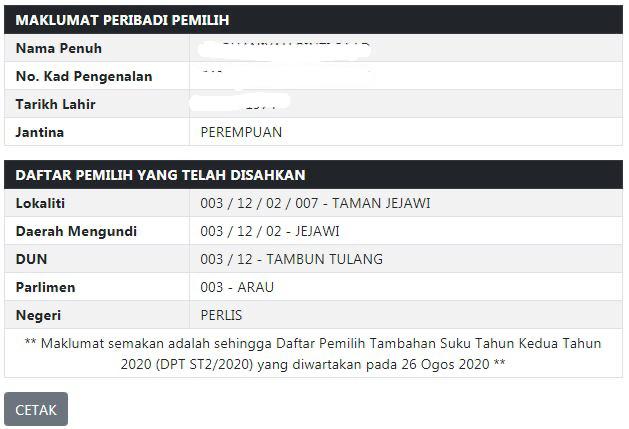 Cara Buat Semakan Daftar Pemilih SPR 2021 Secara Online & SMS