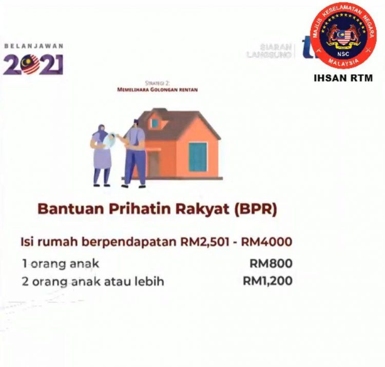 Kadar Bantuan Prihatin Rakyat (BPR) Terkini Mengikut Kategori & Pendapatan
