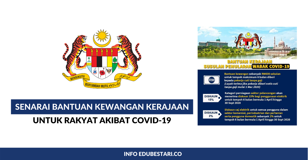 Senarai Bantuan Kewangan Kerajaan