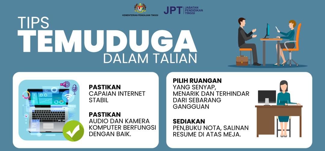 Tips Temuduga Online Untuk Kemasukan UPU, IPTA dan Kolej Sepanjang PKP