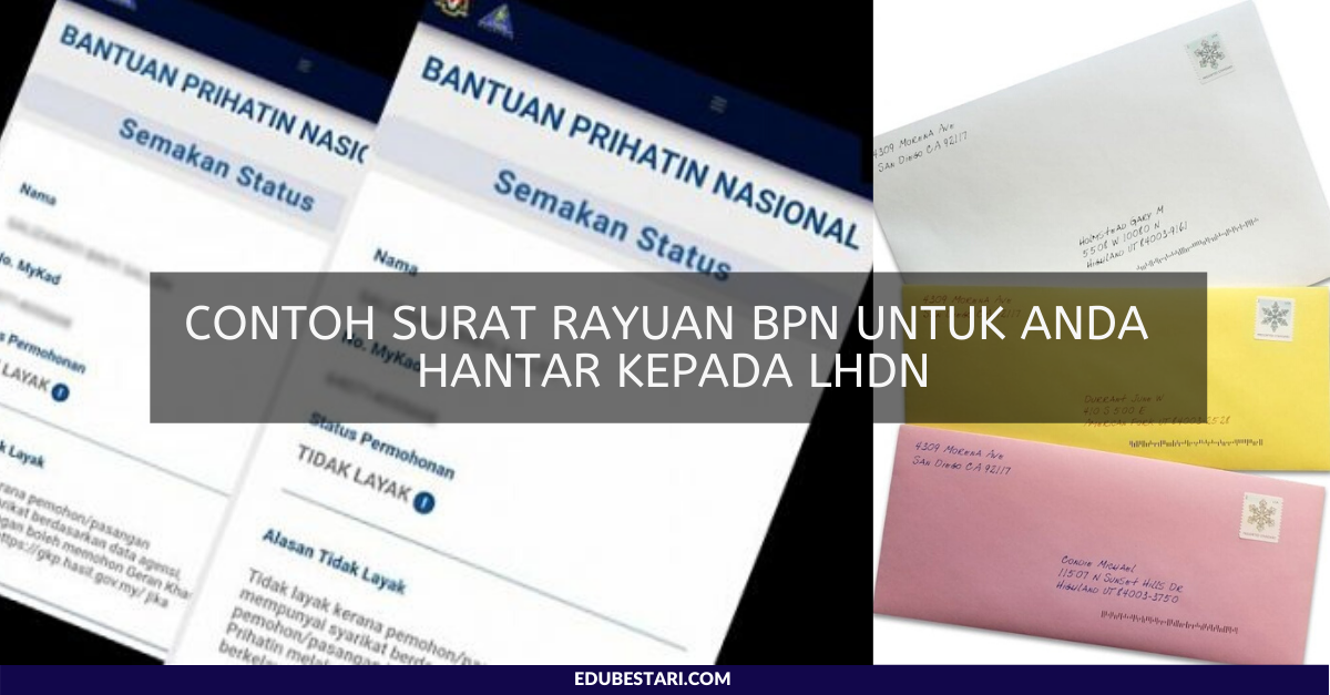 Contoh Surat Rayuan BPN Untuk Anda Hantar Kepada LHDN