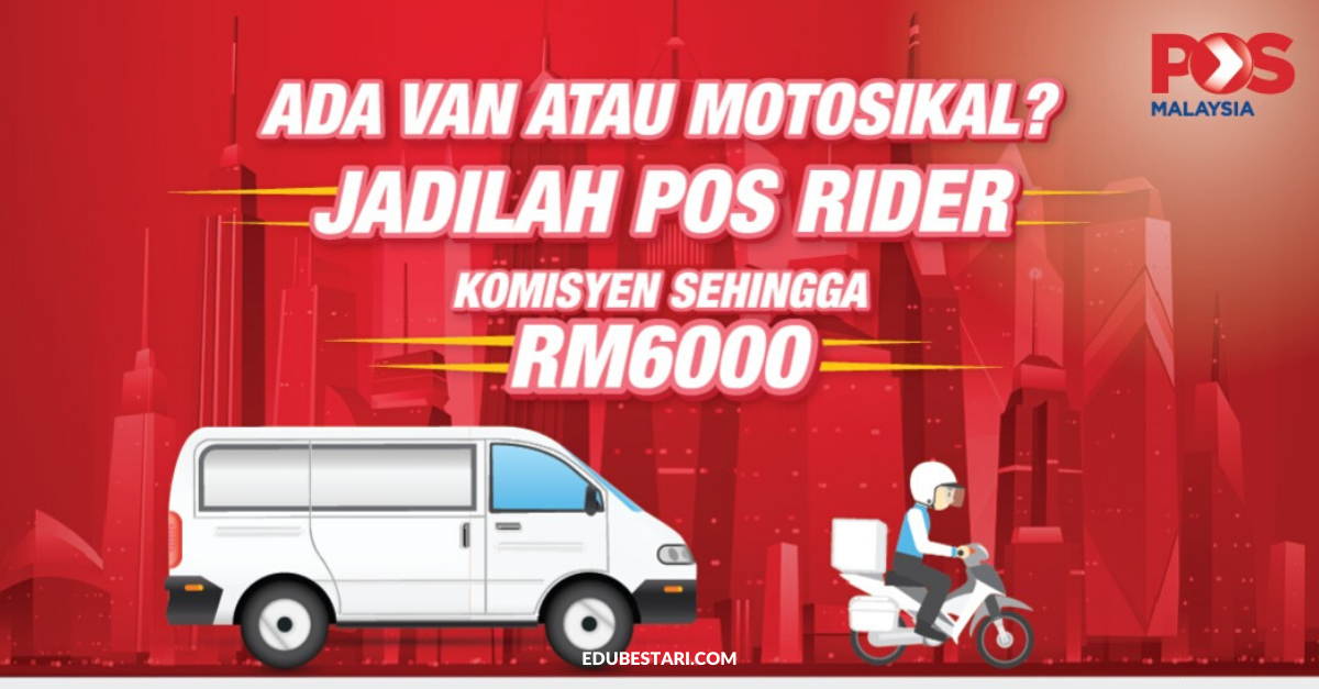 Permohonan Ejen Pos Rider Pos Laju Di Buka