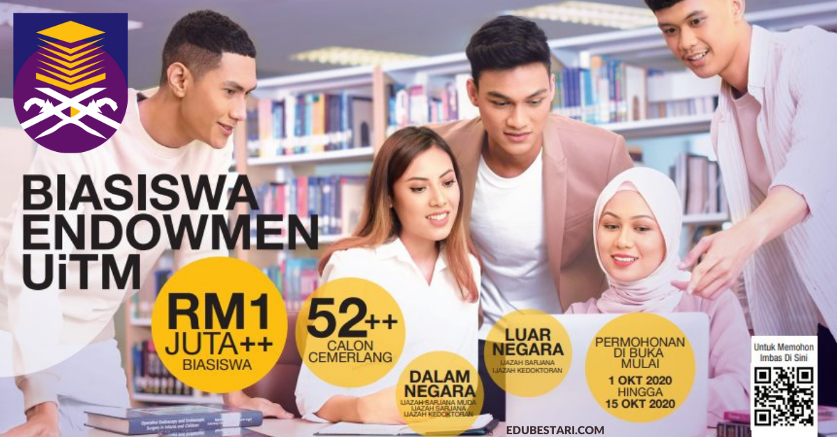 Permohonan Biasiswa Endowmen UiTM Sehingga RM3,500 Kini Dibuka