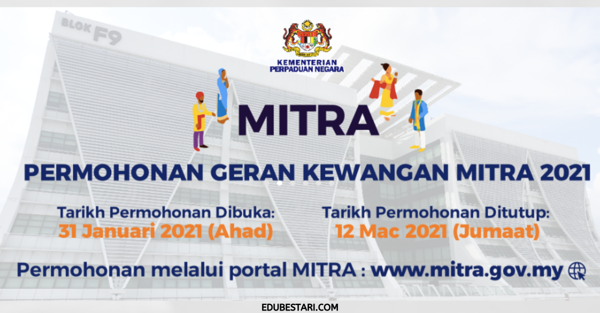 Permohonan Geran Kewangan MITRA 2021 Dibuka Buat Syarikat/ Perniagaan Berdaftar