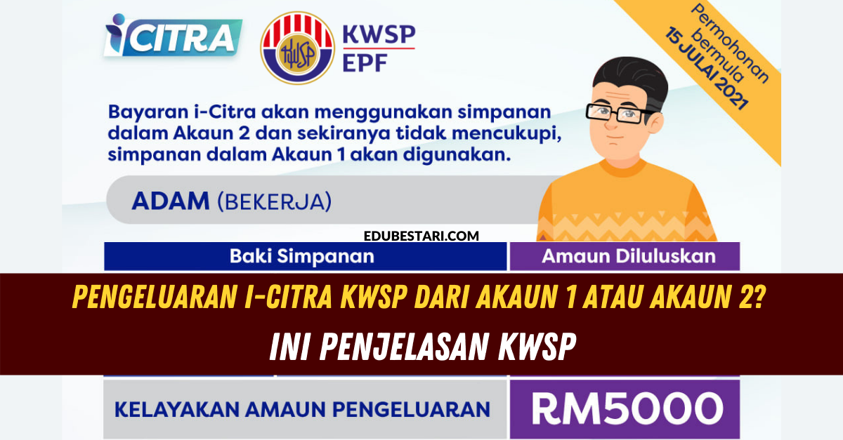Pengeluaran i-Citra KWSP Dari Akaun 1 Atau Akaun 2? Ini Penjelasan KWSP