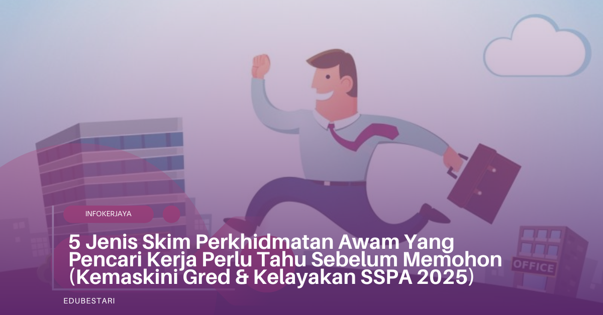 5 Jenis Skim Perkhidmatan Awam Yang Pencari Kerja Perlu Tahu Sebelum Memohon (Kemaskini Gred & Kelayakan SSPA 2025)