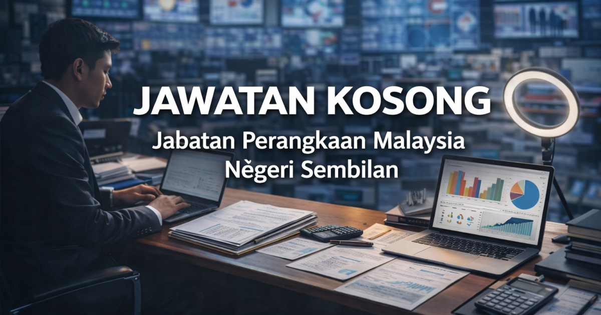 Jawatan Kosong DOSM Negeri Sembilan 2026: Personel MySTEP Perangkawan E9 Gaji RM2,300