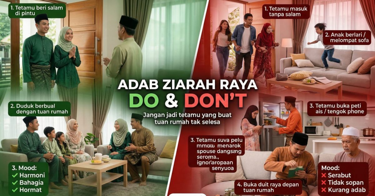 Adab Ziarah Raya: Panduan Lengkap Berkunjung ke Rumah Orang Ketika Hari Raya Aidilfitri