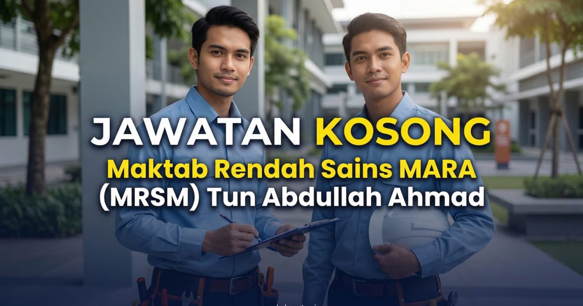 Jawatan Kosong MRSM Kepala Batas 2026 – Pengambilan Penjaga Jentera Elektrik Gred J1 (Kontrak)