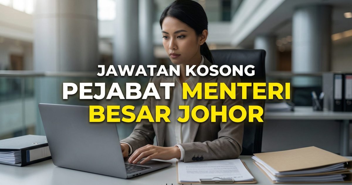 Cara Mohon Jawatan Pembantu Tadbir (Perkeranian/Operasi) Gred N1 Guna SPM Sahaja – Pejabat Menteri Besar Johor