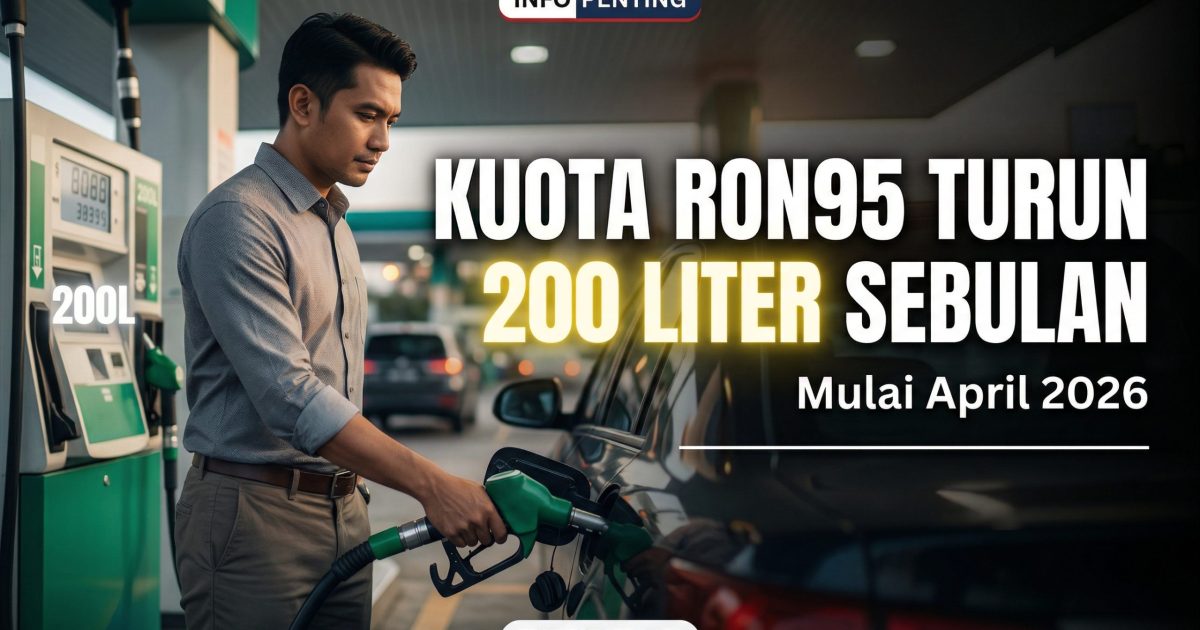 Kuota BUDI95 Dikurangkan Kepada 200 Liter Sebulan Mulai April 2026 – Ini Maksud Sebenar Kepada Rakyat