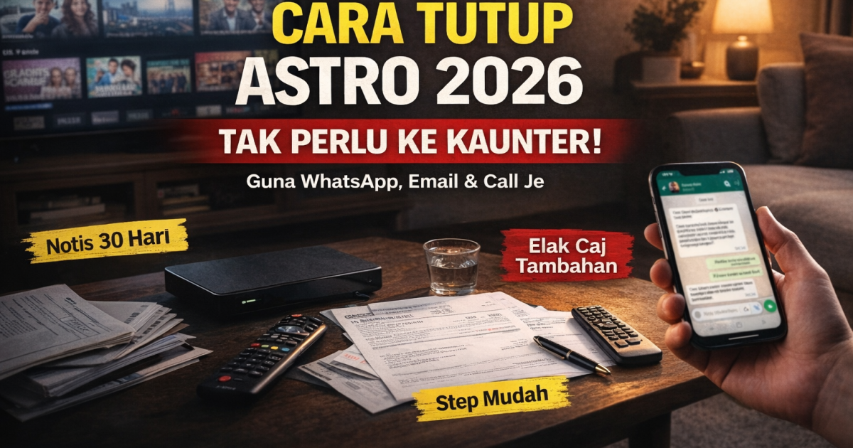 Cara Tamatkan Langganan Astro 2026: Tak Perlu Ke Kaunter, Ini Langkah Paling Mudah