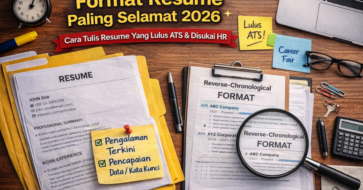 Format Resume Paling Selamat 2026: Ini Cara Tulis Resume Yang Lulus ATS & Disukai HR