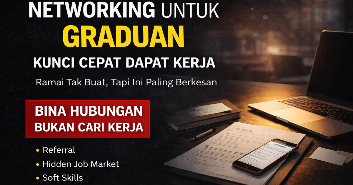 Networking Untuk Graduan: Ramai Tak Buat, Tapi Inilah Kunci Cepat Dapat Kerja