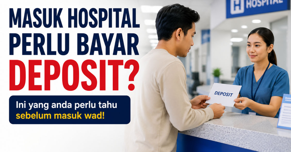 Ramai Baru Tahu: Masuk Hospital Kerajaan Pun Kadang-Kadang Kena Bayar Deposit
