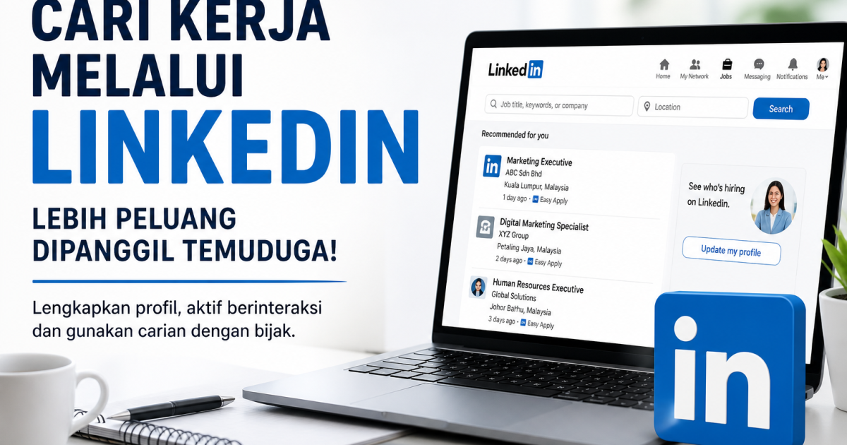 Ramai Pencari Kerja Di Malaysia Masih Tak Guna LinkedIn Dengan Betul? Ini Cara Cari Kerja Melalui LinkedIn Tahun 2026