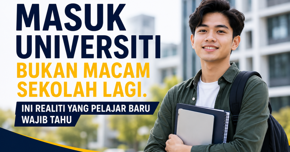 Masuk Universiti Bukan Macam Sekolah Lagi. Ini Realiti Yang Pelajar Baru Wajib Tahu