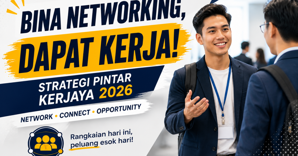 Cara Bina Networking Untuk Dapat Kerja Tahun 2026, Bukan Sekadar Hantar Resume