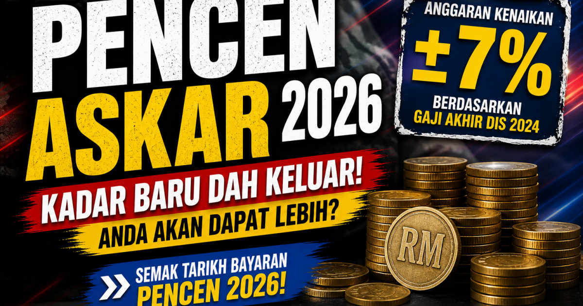 Pencen Askar 2026: Berapa Kadar Pencen Veteran ATM Selepas SSPA Fasa 2? Ini Anggaran & Tarikh Bayaran
