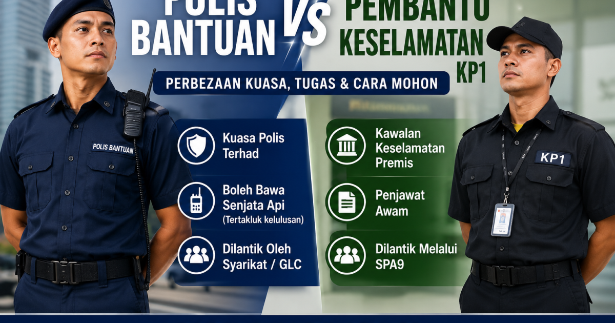 Polis Bantuan vs Pembantu Keselamatan KP1: Ini Perbezaan Sebenar Ramai Masih Keliru