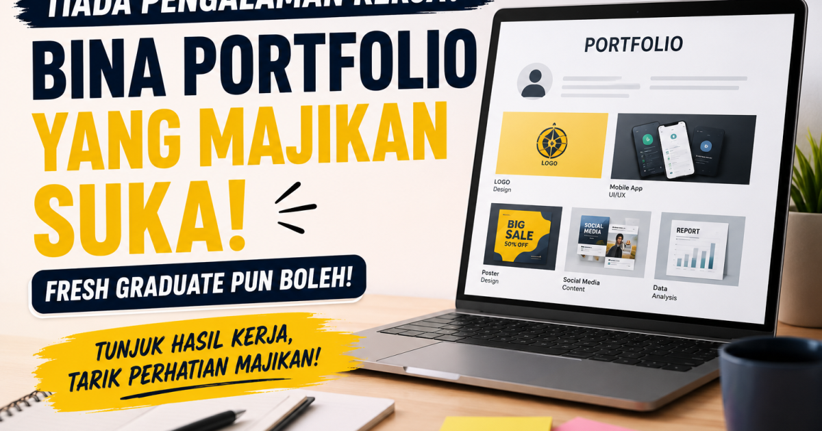 Tiada Pengalaman Kerja? Ini Cara Fresh Graduate Bina Portfolio Yang Majikan Suka Tahun 2026