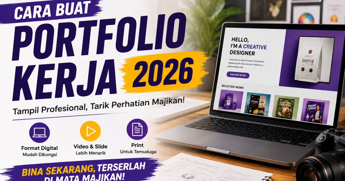 Cara Buat Portfolio Kerja Yang Menarik Tahun 2026: Calon Kerja Yang Ada Portfolio Lebih Mudah Tarik Perhatian Majikan