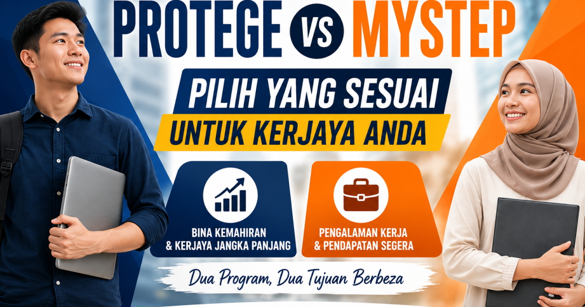 PROTÉGÉ Atau MySTEP? Ini Beza Yang Graduan Perlu Tahu Sebelum Mohon
