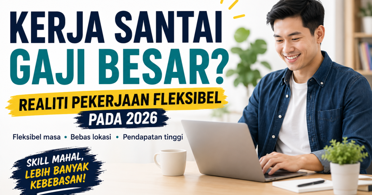 Kerja Santai Gaji Besar? Ini Realiti Sebenar Pekerjaan Fleksibel Yang Ramai Mahu Pada 2026